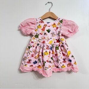 Vintage chicken soup brand paper doll print dress size 2t
